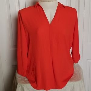 ⚘2 for $20⚘ Mossimo collared orange blouse